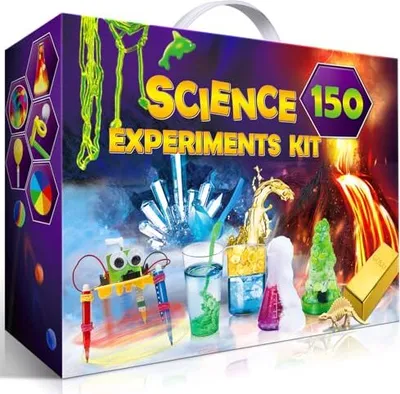 Produktbild von UNGLINGA 150 Experiment Kits Kinder Jungen Mädchen Science Box Spielzeuggeschenke Chemical Kit Laboratory