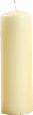 Produktbild von Stumpenkerze Flachkopf 120/60mm Creme
