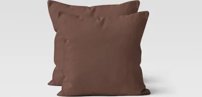 Produktbild von Jersey Kissenhüllen 2er Set 100% Baumwolle superweich Kopfkissenhülle Bettkissenbezug Kopfkissenbezug Kissenbezg 40x40 cm braun