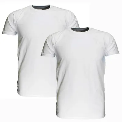 Obrázok produktu pre Fruit Of The Loom VEĽKÉ VEĽKOSTI Bielé bavlnené tričká bez potlače, balenie po 2 ks – 3XL
