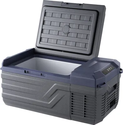 Zdjęcie produktu dla Lodówka samochodowa SucceBuy, przenośna lodówka 12 V, 15-litrowa jednostrefowa zamrażarka, -4 ℉-68 ℉ regulowana, 12/24 V DC i 100-240 V AC lodówka kompresorowa do przygód na świeżym powietrzu, na kempingu i w kamperze