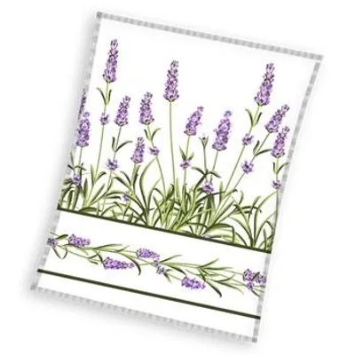 Produktbild von Wohndecke Fleecedecke Kuscheldecke Lavendel Motiv 150 x 200 cm
