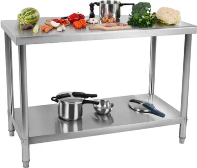 Produktbild von Expondo Royal Catering Edelstahl-Arbeitstisch - ECO - 100 x 60 cm - 400 kg -