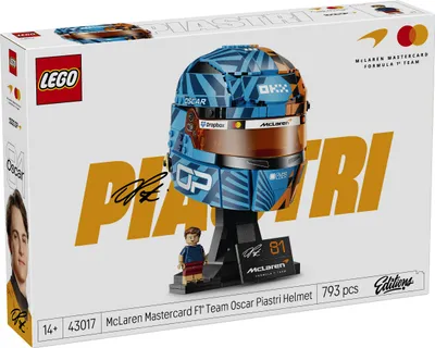 Zdjęcie produktu dla LEGO Kask Oscar Piastri McLaren Mastercard F1® Team, Zestaw do budowania, 14 lat(a), Plastik, 793 szt., 968 g