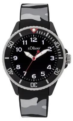 Produktbild von s.Oliver Uhr Kinder-Armbanduhr Silikon Kids Jungen Silikon SO-3920-PQ