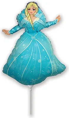 Produktbild von Folienballon Prinzessin Elsa - Frozen, 35 cm, Stab