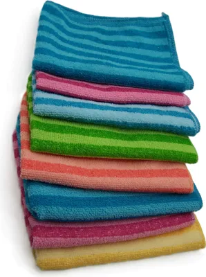 Produktbild von Microfasertücher Putztücher ca. 30 x 40 cm, 100 % Polyester,8 Stück versch. Farben