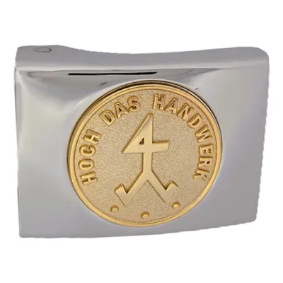 Produktbild von Koppelschloss Bildhauer Steinmetz – silbern/golden - für Geselle - für 4,5 cm breite Koppelgürtel