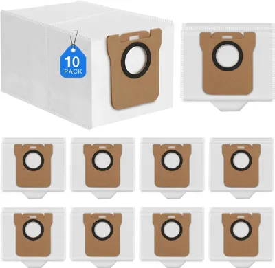 Produktbild von 10 Stück Staubbeutel für Dreame L10s Ultra / L20 Ultra / L10 Ultra/Xiaomi X10+ Saugroboter, Staubsaugerbeutel Ersatz Beutel Zubehörset Ersatzteile,3L großer Kapazität