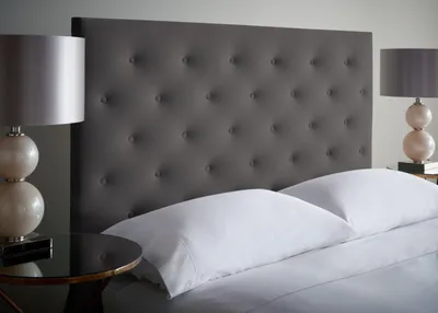 Produktbild von Bett Polster Design Luxus Doppel Hotel Betten Schlaf Zimmer Chesterfield Grau