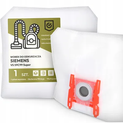 Produktbild von Siemens VS 59C99 Super Synthetik Staubsaugerbeutel 1 Stück