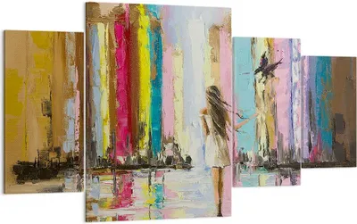 Produktbild von Bild auf Leinwand - Leinwandbild - Mädchen Vogel - 160x90cm - Wand Bild - Wanddeko - Wandbilder - Leinwanddruck - Bilder - Kunstdruck - Wanddekoration - Leinwand bilder - Wandkunst - DL160x90-3441