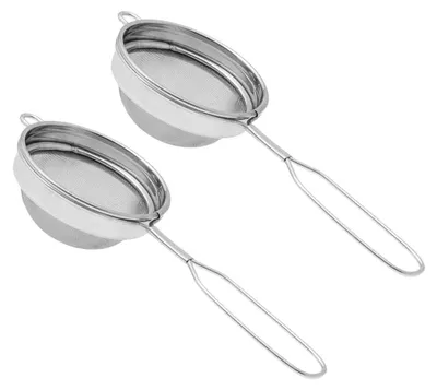 Edelstahl-Teefilter Set 2 Stück, feinmaschig, Größe 3