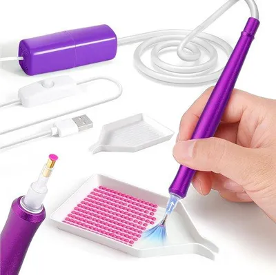 Immagine prodotto di Pennarello elettrico diamantato a vuoto, viola