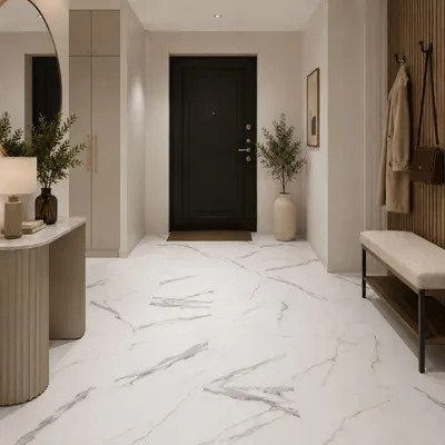 Zdjęcie produktu dla Panele winylowe SPC Calacatta White 6 mm Klasa 33, 6074903