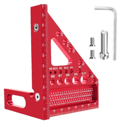 Produktbild von Winkelmesser – Winkelprüflehre – für die Überprüfung von Winkeln – 22,5 / 30 / 45 / 60 / 67,5 / 75 / 90 Grad – Metall