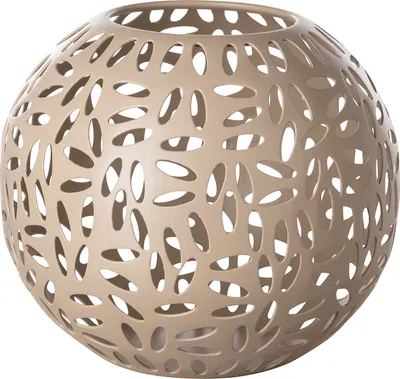 Produktbild von Fink DARIA, Windlicht, Eisen pulverbeschichtet, matt, taupe, L. 17 cm, B. 17 cm, H. 15 cm, D. 17 cm 146340