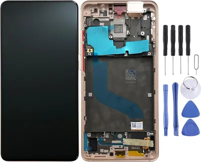 Obrázok produktu pre Pre Xiaomi Mi 9T / 9T Pro Zlatý displej OLED LCD Jednotka dotyku s rámom Náhrada