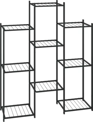 Image de Jardinière 83x25x100 cm Noir Fer