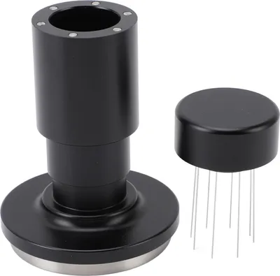 Obrázok produktu pre 58mm tamper na kávu 2 v 1 SUS z nehrdzavejúcej ocele 30LB Pružinový kalibrovaný tamper s nástrojom na distribúciu kávy pre kaviareň Home