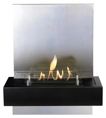 Produktbild von Xaralyn Ethanol Wandkamin - Quero BRVS - Edelstahl - 2 kW Heizung - Wandkaminsims inklusive Einbaukamin - Dekokamin