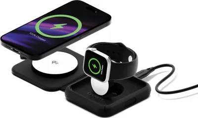 Immagine prodotto di Cygnett MagTravel Caricatore Wireless Qi2.0 2in1 Nero per Smartphone e Smartwatch