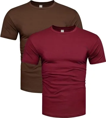 Zdjęcie produktu dla Recea T-shirt męski Hune bordowo-brązowy XL