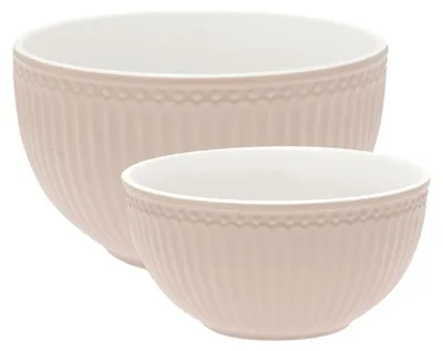 Produktbild von Greengate Alice Servierschüssel creamy fudge Set2