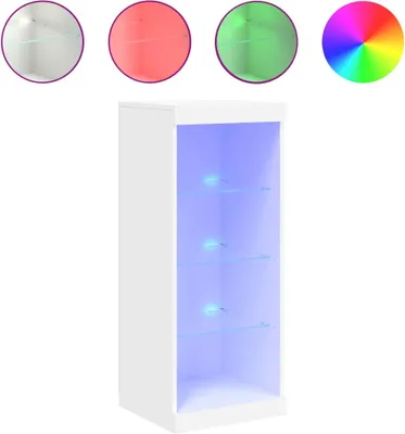 Produktbild von Sideboard mit LED-Beleuchtung Weiß 41x37x100 cm