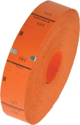 Image de Klika - Rouleau de tickets, 1000 tickets, orange