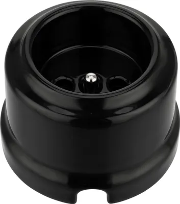 Image de Prise rétro en porcelaine apparente TypeE Français I QR1 noir