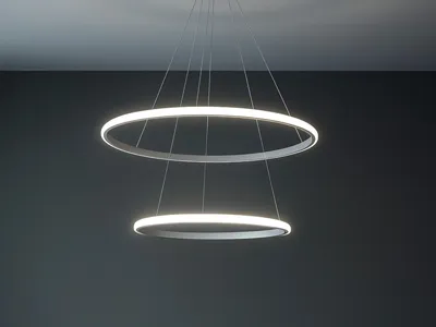 Imagen del producto de Lámpara colgante LED con control remoto, 55W - TB2301/W