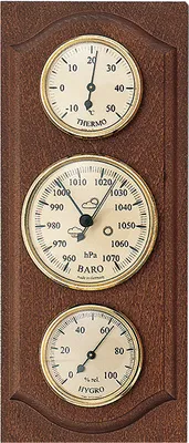 Produktbild von SELVA Wetterstation mit Thermometer, Barometer und Hygrometer