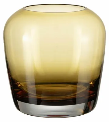 Image de Vase Blomus LETA, couleur sable, taille M, en verre coloré. Référence : 66639. Disponible en exclusivité