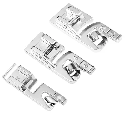 Rollsaum-Nähfuß-Set, 3 Stück, 3/4/6 mm, für Niedrigschaft