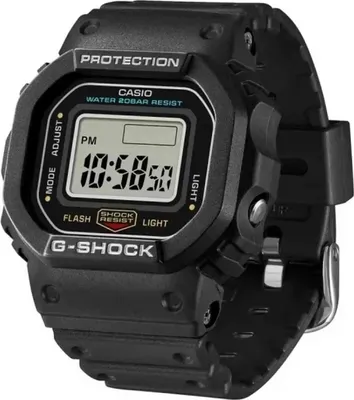 Zdjęcie produktu dla Casio Uni Ringuhr G-SHOCK SERIE 5600 Digital DWN-5600-1ER Resin, Schwarz