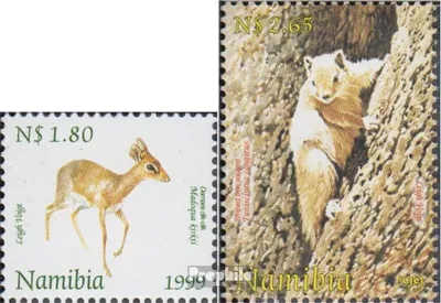Produktbild von Briefmarken Namibia - Südwestafrika 1999 Mi 970-971 (kompl.Ausg.) postfrisch Fauna