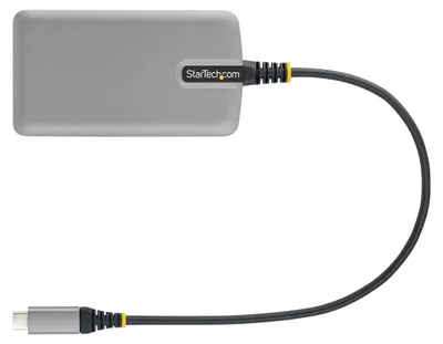Produktbild von StarTech.com 3 Port USB C Hub mit Ethernet - 3x USB-A 3.0 5Gbit/s Anschlüsse - Gigabit Ethernet RJ45 - USB C auf USB Verteiler - 30cm langes Kabel - Mini USB C Hub Adapter mit LAN, Kabelgebunden, USB 3.2 Gen 1 (3.1 Gen 1) Type-C, 10,100,1000 Mbit/s, IEEE 802.1Q, IEEE 802.1p, IEEE 802.3ab, IEEE 802.3az, IEEE 802.3u, IEEE 802.3x, Grau, Mikro-USB, RJ-45, USB 3.2 Gen 1 (3.1 Gen 1) Type-A