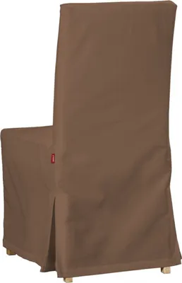 Produktbild von Dekoria Henriksdal Stuhlhusse ohne Bänder, braun, Stuhlhusse Henriksdal