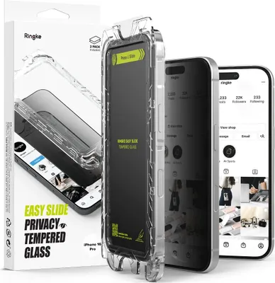 Obrázek produktu pro Ringke Easy Slide 2-Pack Iphone 16 Pro Privacy Glass