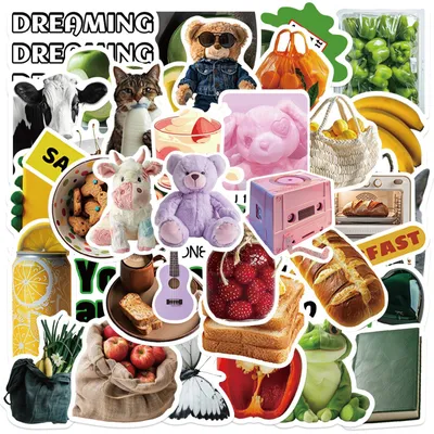 90 wasserdichte Vinyl-Sticker, ästhetisch, 4-6 cm, bunt