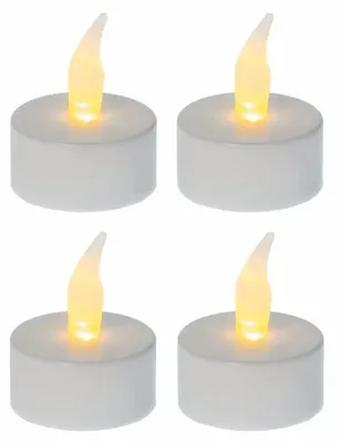 Produktbild von LED Teelichter batteriebetrieben Ø4x4,5cm 4 Stück