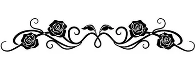 Produktbild von Schwarze Smeil-Wanddekoration - Klassisches Design - 2er Set - Metall