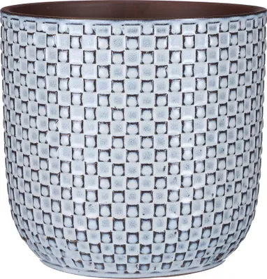 Produktbild von Mica Decorations Daan Blumentopf - H20,5 x Ø21,5 cm - Blau