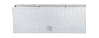 Produktbild von Blumenkästen RATO RATAN WEISS 50 cm