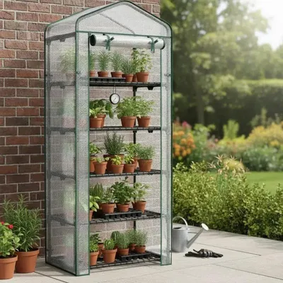 Immagine prodotto di Elzusha - Mini-scaffale per piante con 5 ripiani
