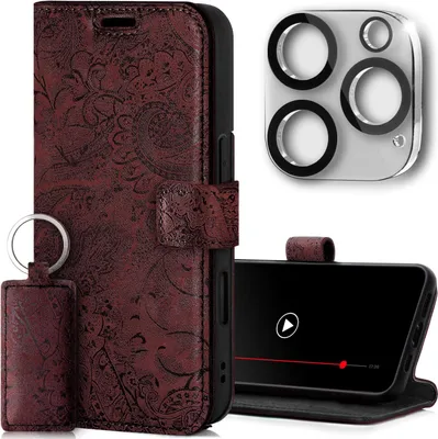 Moex Handyhülle Für IPhone 5/5s/SE – Flip-Case Mit Kartenfach, Veganes Leder & 360-Grad-Schutz