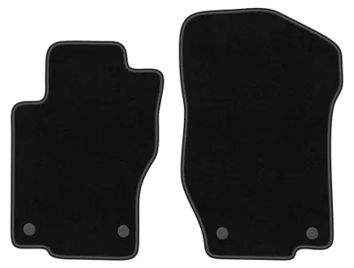 Imagen del producto de Alfombrillas delanteras de moqueta punzonada para Mercedes GL I X164 2006-2012 (SUV) – 2 piezas, negras, a medida – Wielganizator BASIC