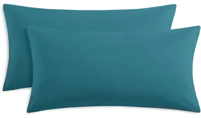 Produktbild von Kissenbezug 40x80 cm Türkis 2er Set Mikrofaser mit Reißverschluss