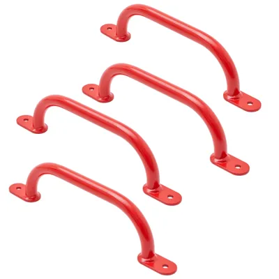Immagine prodotto di TRIBECCO prese per arrampicata per parchi giochi, strutture per arrampicata, letti alti e pareti da arrampicata indoor (350 mm rosso, 4 pezzi)